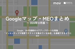 不正な口コミを集める店の通報フォームが公開 ほか【2024年12月版 Googleマップ・MEOまとめ】
