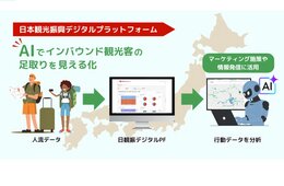 観光業向けデータプラットフォーム・デジプラに新機能「インバウンドの足跡」