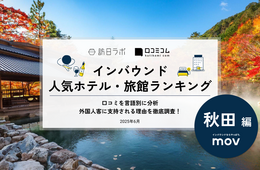 【2025年最新】秋田で外国人に人気のホテル・旅館TOP10!10位は花心亭しらはま、1位は?