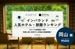 【2025年最新】岡山で外国人に人気のホテル・旅館TOP10！2位は三井ガーデンホテル、1位は？