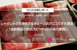 しゃぶしゃぶを提供するチェーン店の口コミ1.6万件を徹底分析！接客の質で評価を得たブランドは？