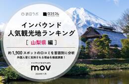 【2025年最新】山梨県で外国人に人気の観光スポット：富士急ハイランドが4位、1位は？