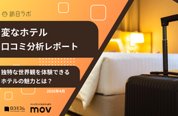 【口コミ分析レポート】変なホテルに寄せられた口コミを分析!独特な世界観を提供するホテルの魅力を徹底調査