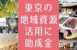 東京の地域資源活用に最大1,500万円の助成金 7月17日より募集開始：助成金による支援のほか、専門家からのきめ細かいサポートも