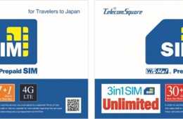 テレコムスクエア、訪日外国人向け通信容量無制限のプリペイドSIMカードを販売開始