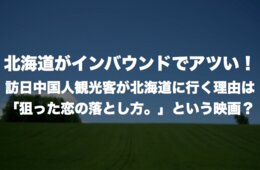 北海道がインバウンドでアツい！訪日中国人観光客が北海道に行く理由は「狙った恋の落とし方。」という映画？