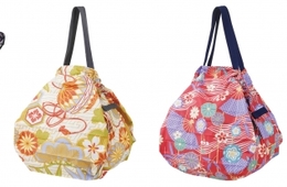 マーナ、「シュパッと」たためる『和 Shupatto コンパクトバッグ M』発売