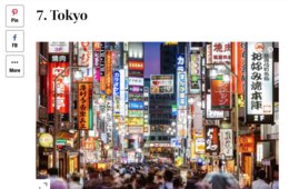 アメリカ有名旅行雑誌「Travel＋Leisure」に東京・京都がランクイン：徹底した”外国人目線”の情報発信で勝機をつかむ