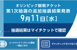 【きょう発表】五輪チケット2次抽選結果公表、購入手続き24日まで：次回は秋頃に抽選販売