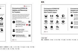 日本政府観光局、コロナ対策などを伝えるピクトグラムを制作-「家紋」を意識した日本らしさ