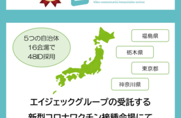 株式会社テリロジーサービスウェア、NTT東日本と連携し、エイジェックグループが受託する自治体の新型コロナワクチン集団接種会場に「みえる通訳」を導入[PR]
