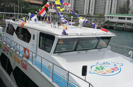 香港で「水上タクシー」試験運航 当面は観光向け、170人収容可能で3エリアを結ぶ