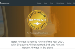 「世界で最も素晴らしい航空会社」3位にANA、5位にJAL。清潔さやエコノミークラスで評価