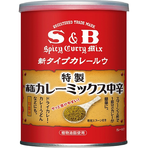 S＆B 赤缶 カレーミックス 中辛(200g)