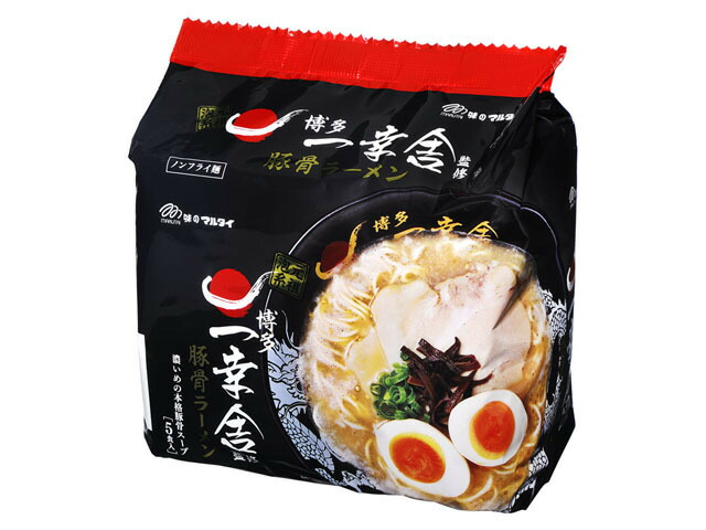 マルタイ 袋・一幸舎監修豚骨ラーメン５食　４５５ｇ