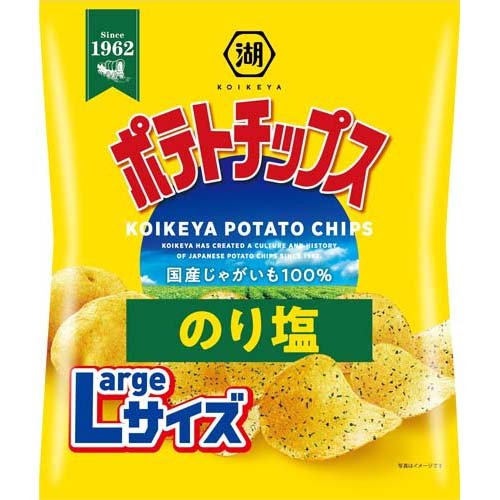 湖池屋 ポテトチップス のり塩 Largeサイズ(126g)