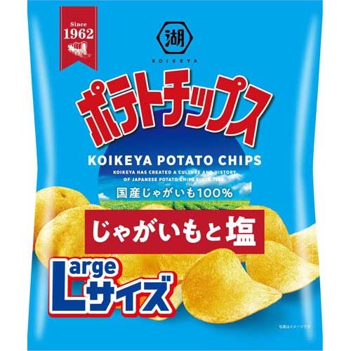 湖池屋 ポテトチップス じゃがいもと塩 Largeサイズ(126g)