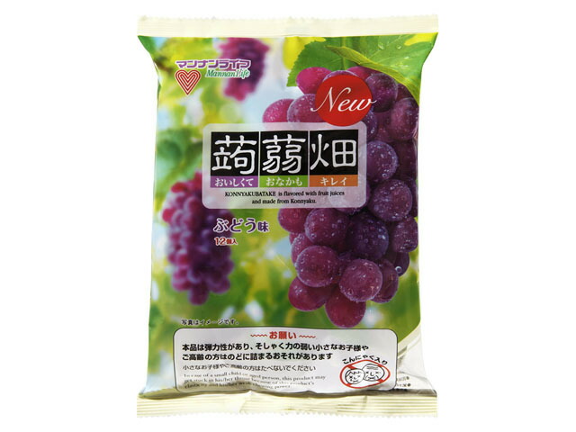 マンナンライフ 蒟蒻畑 ぶどう味 25gX12