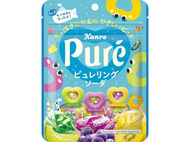 カンロ ピュレリングソーダ 63g