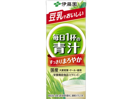 伊藤園 低カロリー 毎日一杯の青汁 豆乳 200ml