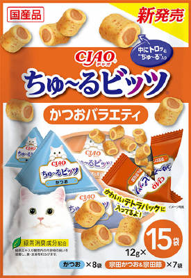 ちゅ～るビッツ かつおバラエティ 12g15袋