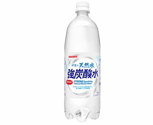 サンガリア 伊賀の天然水 強炭酸水 1L