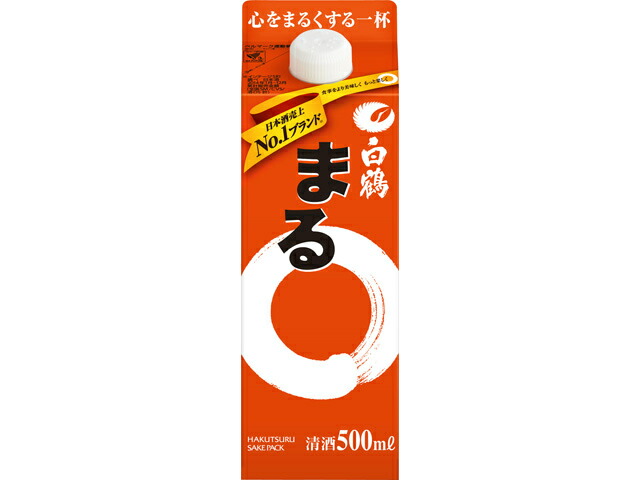 白鶴酒造 白鶴　サケパック　まる　スリム５００ＭＬ