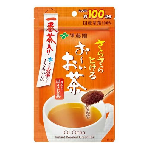 伊藤園 おーいお茶 さらさら ほうじ茶 粉末 チャック付き袋タイプ(80g)
