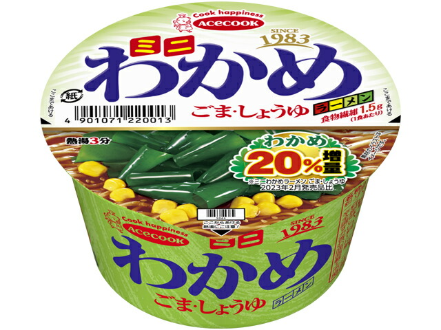 ミニわかめラーメン ごま・しょうゆ(1個入)