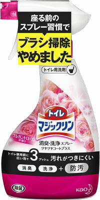 トイレマジックリン 消臭・洗浄スプレー ツヤツヤコートプラス エレガントローズの香り 本体 380ml