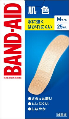 バンドエイド 肌色 Mサイズ 25枚