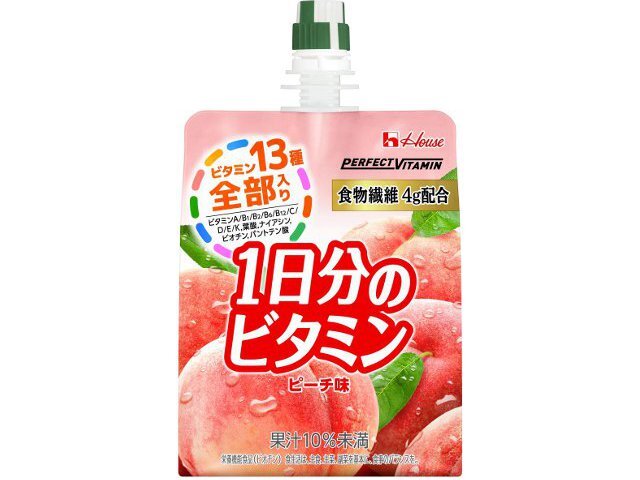ハウスウェルネスフーズ パーフェクトビタミン1日分のビタミンゼリー食物繊維 180g