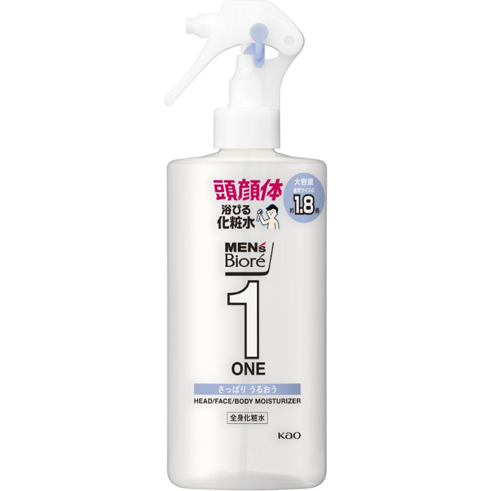 メンズビオレ ワン ONE 全身化粧水 スプレー さっぱりうるおうタイプ 大容量 本体 280ml 頭 ・ 顔 ・ 体 に使える 全身用化粧水