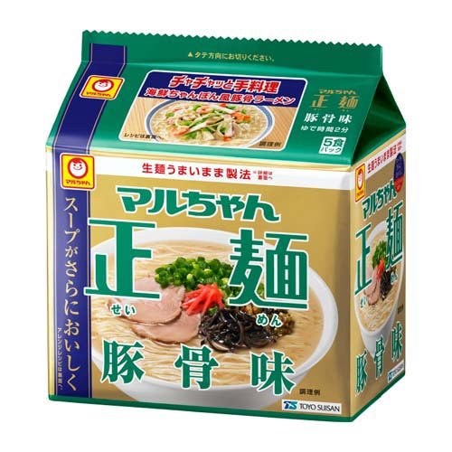 マルちゃん 正麺 豚骨味 パック(89g*5食入)