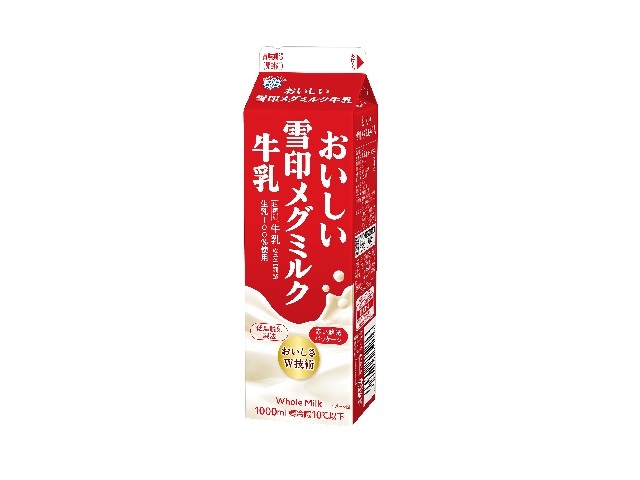 雪印メグミルク おいしい雪印メグミルク牛乳 1000ml