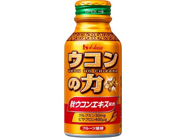 ハウスウェルネスフーズ ウコンの力 ウコンエキスドリンク ボトル缶 100mlの商品画像