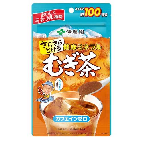 伊藤園 健康ミネラルむぎ茶 粉末 チャック付き袋タイプ(80g)