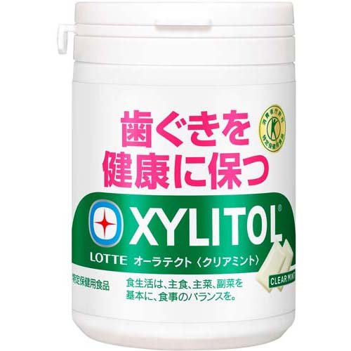 キシリトール オーラテクトガム クリアミント スリムボトル(125g)