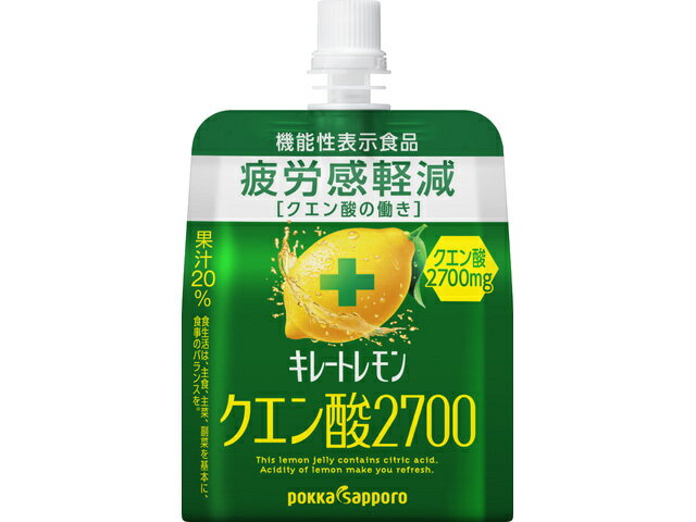 ポッカサッポロフード＆ビバレッジ キレートクエン酸２７００ゼリー１６５ｇ
