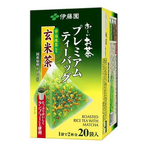 伊藤園 おーいお茶 プレミアムティーバッグ 宇治抹茶入り玄米茶(2.3g*20袋入)