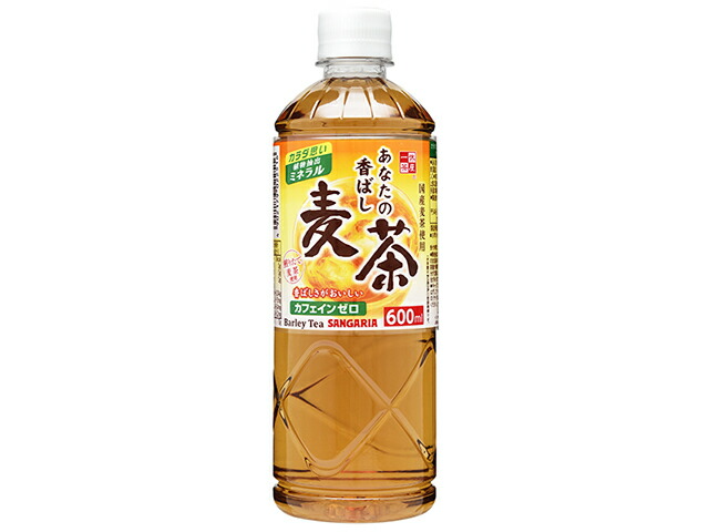 サンガリア あなたの香ばし麦茶 600ml