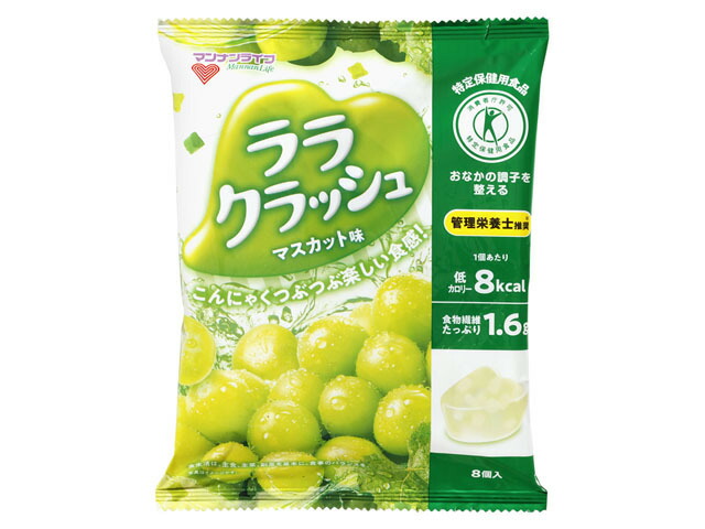 マンナンライフ 蒟蒻畑ララクラッシュ マスカット味 24gX8個