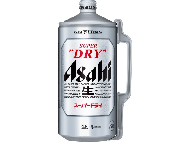 アサヒスーパードライミニ樽アルミ２Ｌ