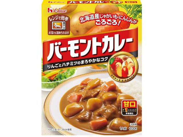 ハウス食品 ２００ｇレトルトバーモントカレー　甘口