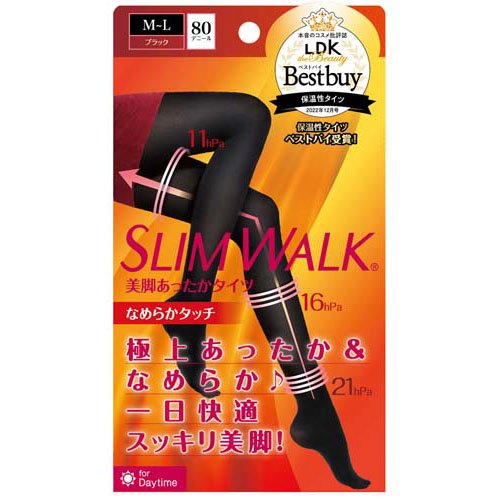 スリムウォーク あったかタイツ なめらかタッチ M-L(1足)