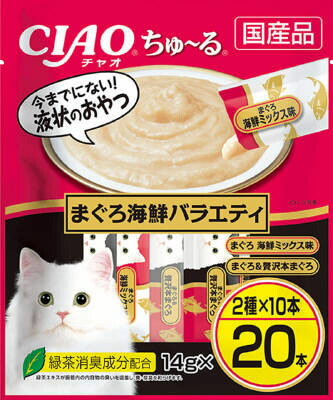 CIAO ちゅ～る まぐろ海鮮バラエティ 14g×20本