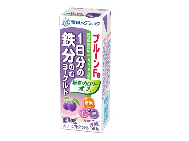 雪印メグミルク 雪メグプルーンＦｅ１日鉄分のむＹ糖質・カロリーオフ