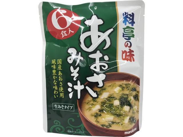 マルコメ 料亭の味 あおさみそ汁 6食入の商品画像
