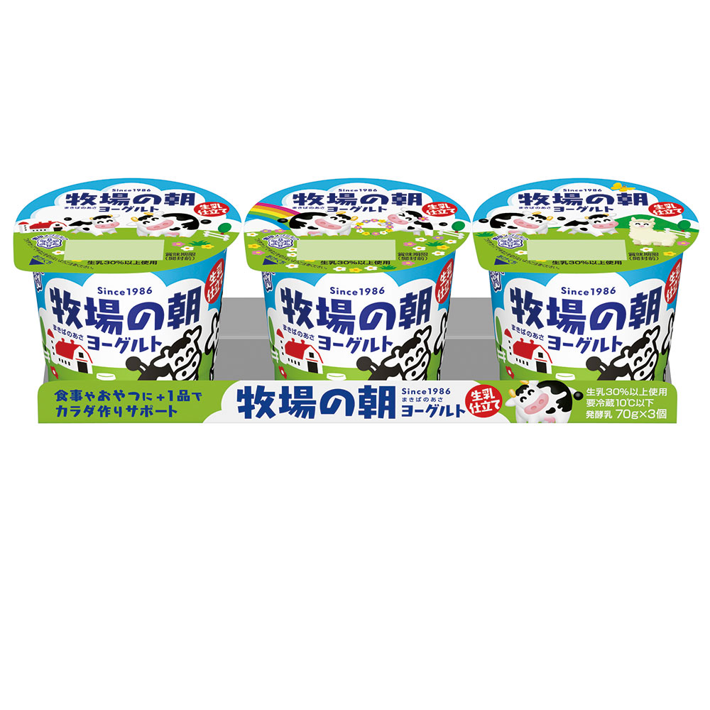 雪印メグミルク １４牧場の朝ヨーグルト　生乳仕立て　７０Ｇ