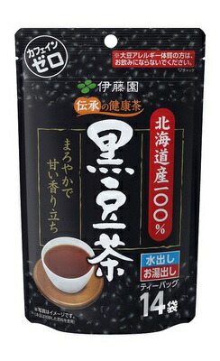 伊藤園 伝承の健康茶 北海道産100％ 黒豆茶 ティーバッグ(14袋入)